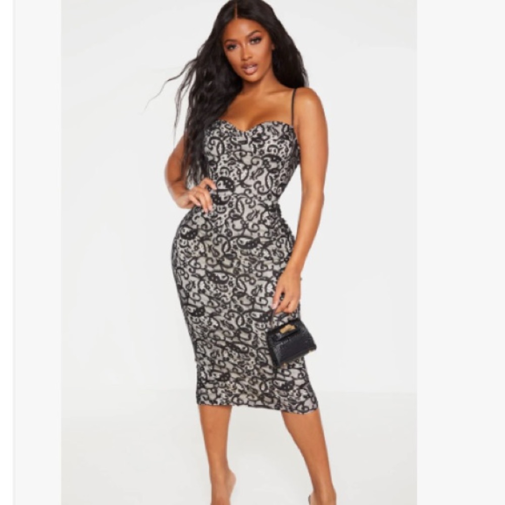 Black lace dress